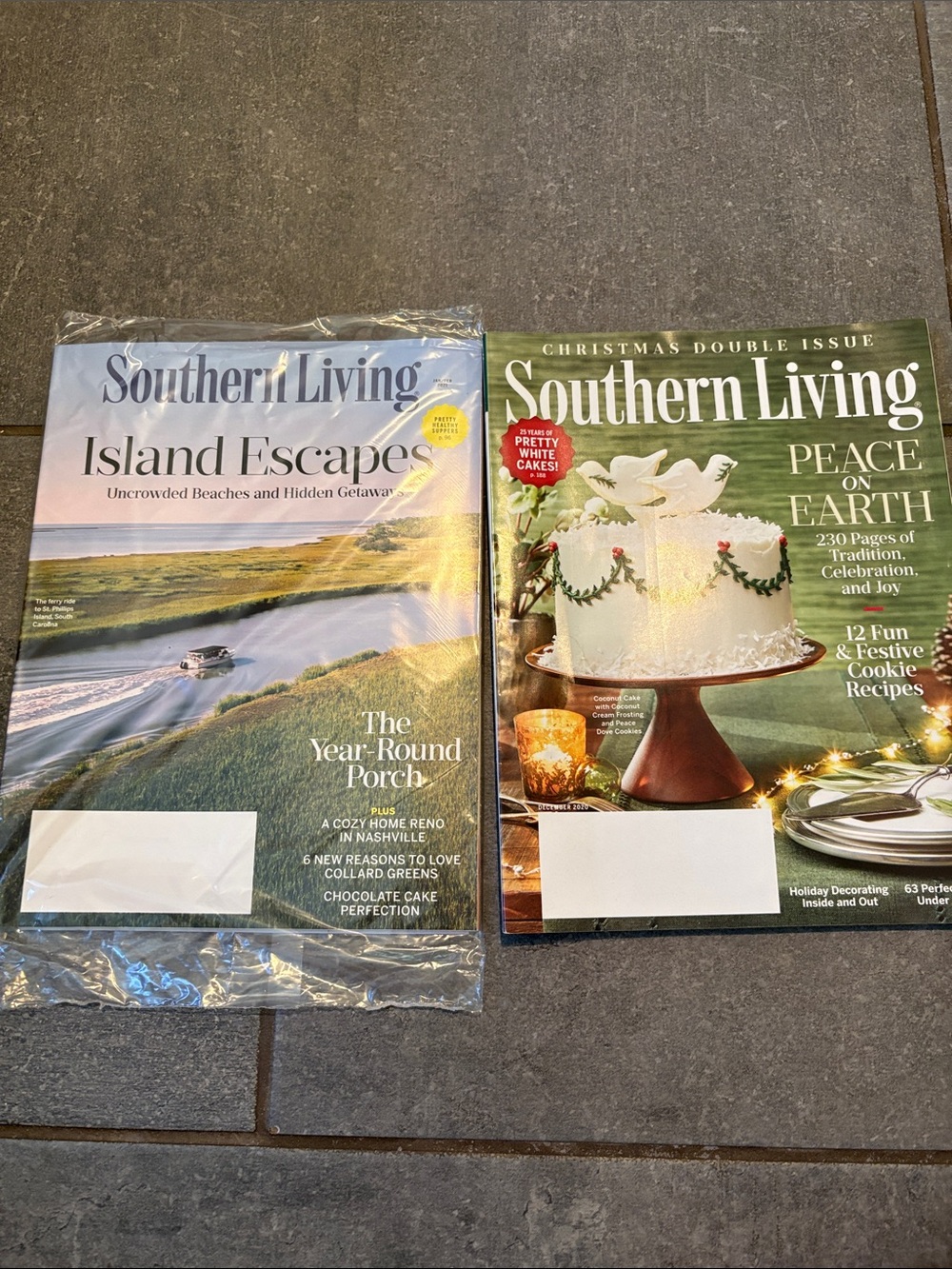 Southern Living Magazines - Green and White Covers